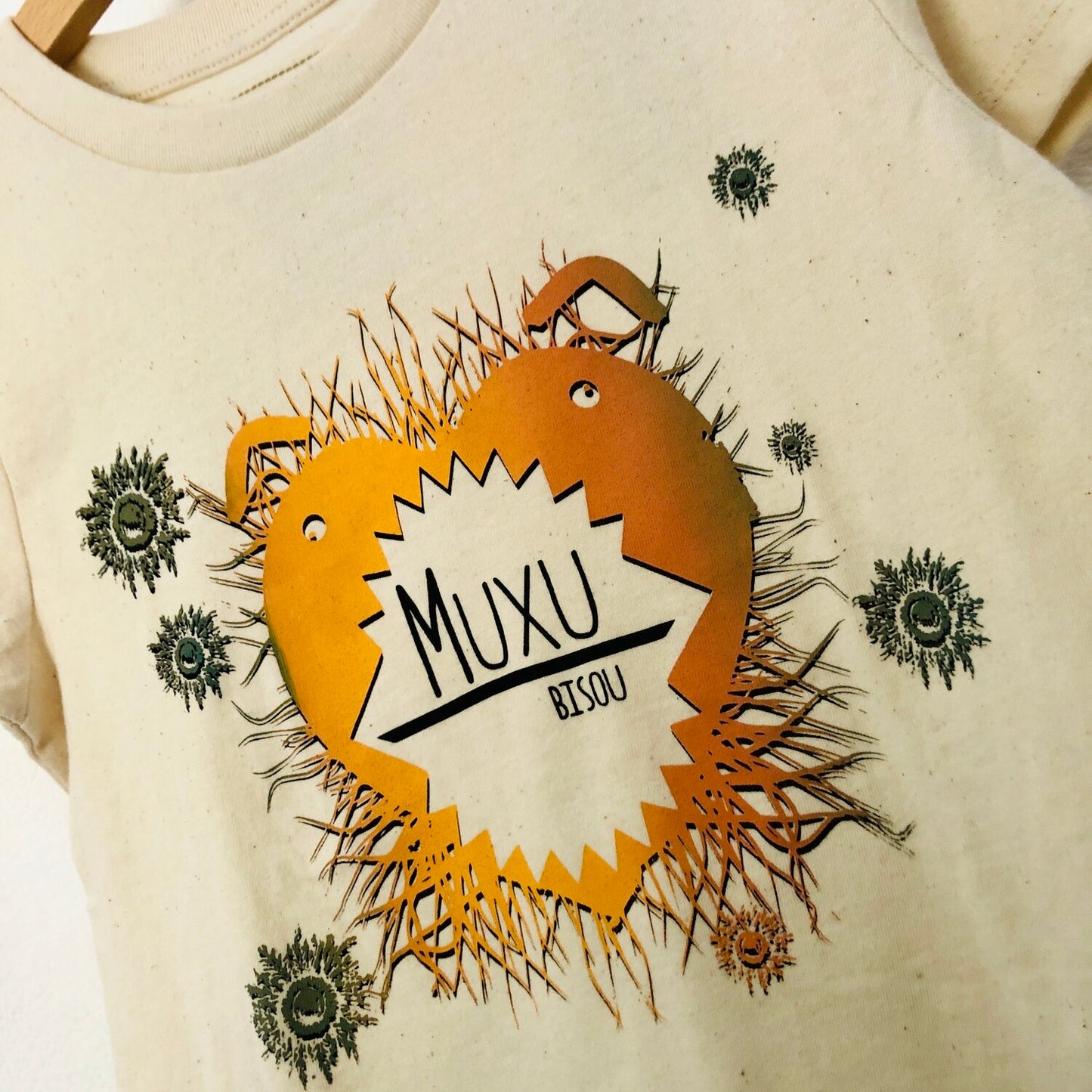 T-shirt manches courtes enfant - MUXU / BISOU