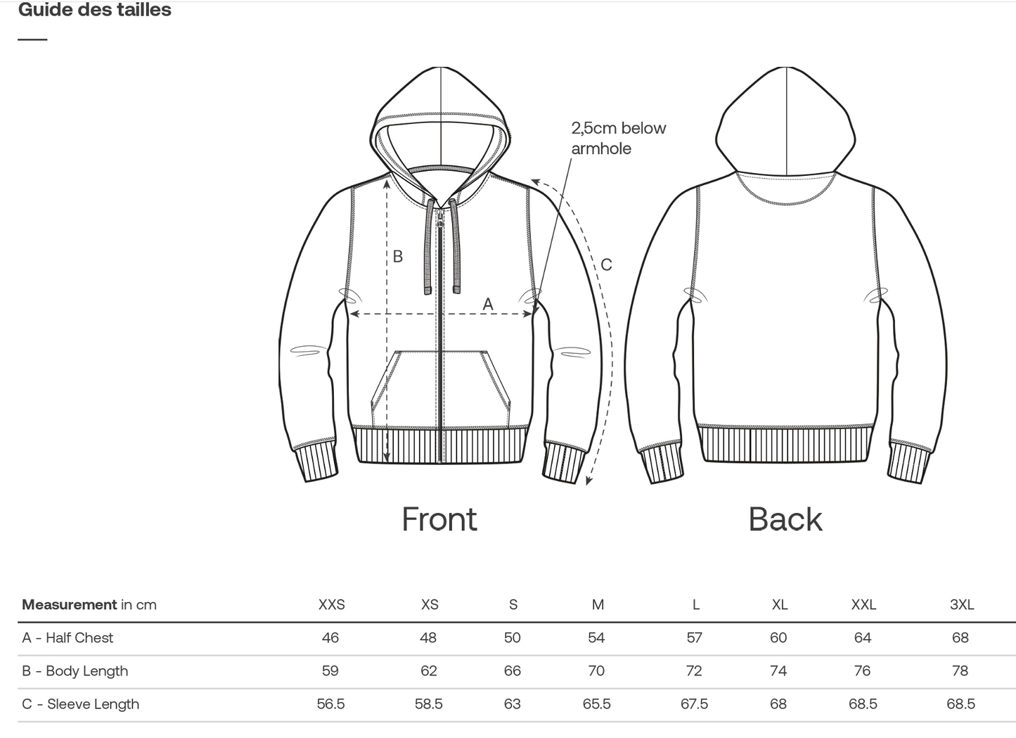 Veste sweat zippée à capuche UNISEXE - MILESKER/MERCI