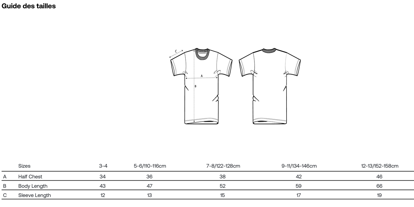 T-shirt manches courtes enfant - 1000 GRUES SUR LA RHUNE