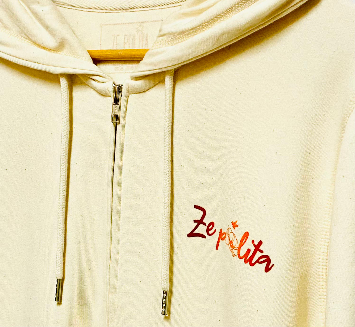 Veste sweat zippée à capuche UNISEXE - MILESKER/MERCI