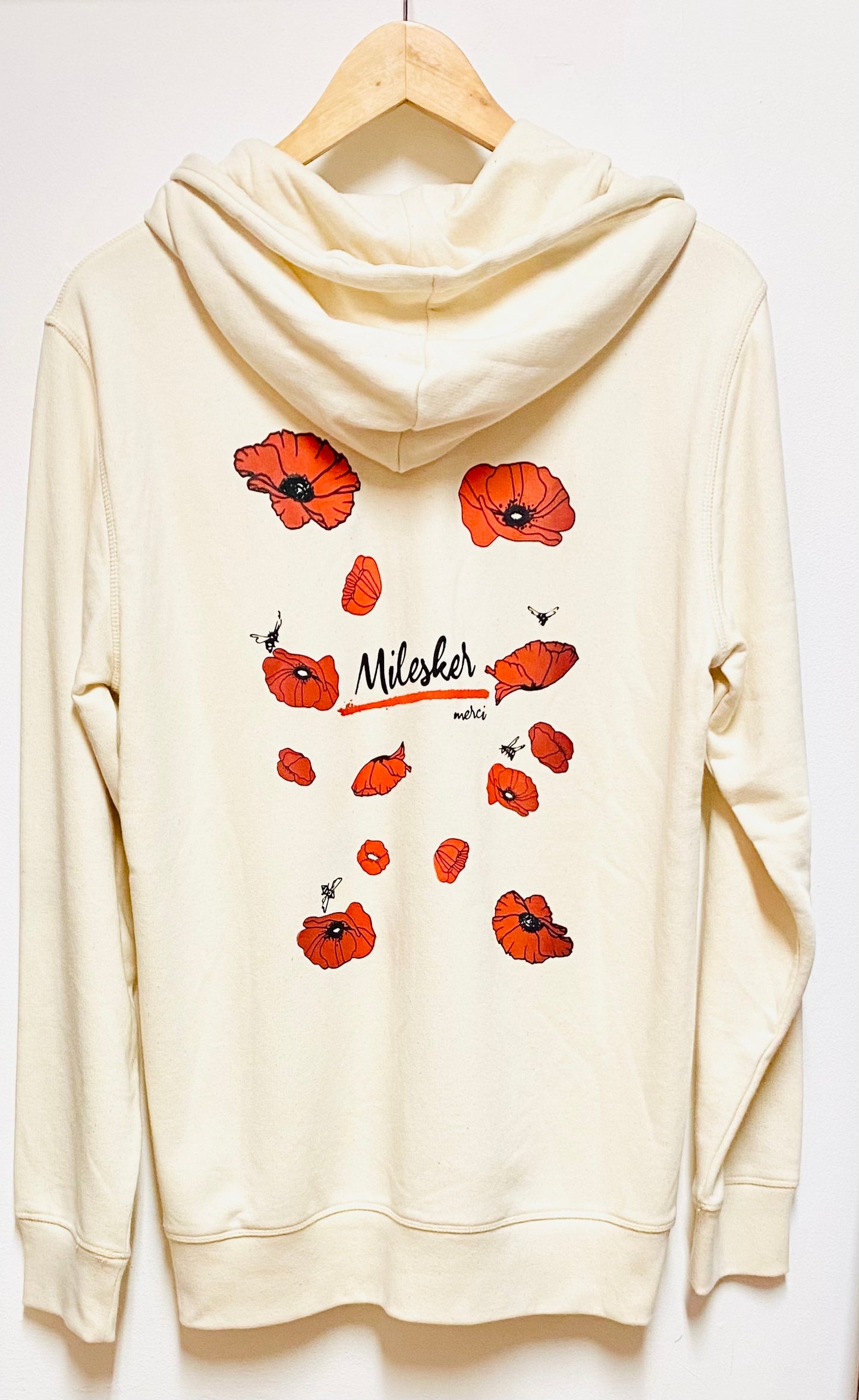 Veste sweat zippée à capuche UNISEXE - MILESKER/MERCI