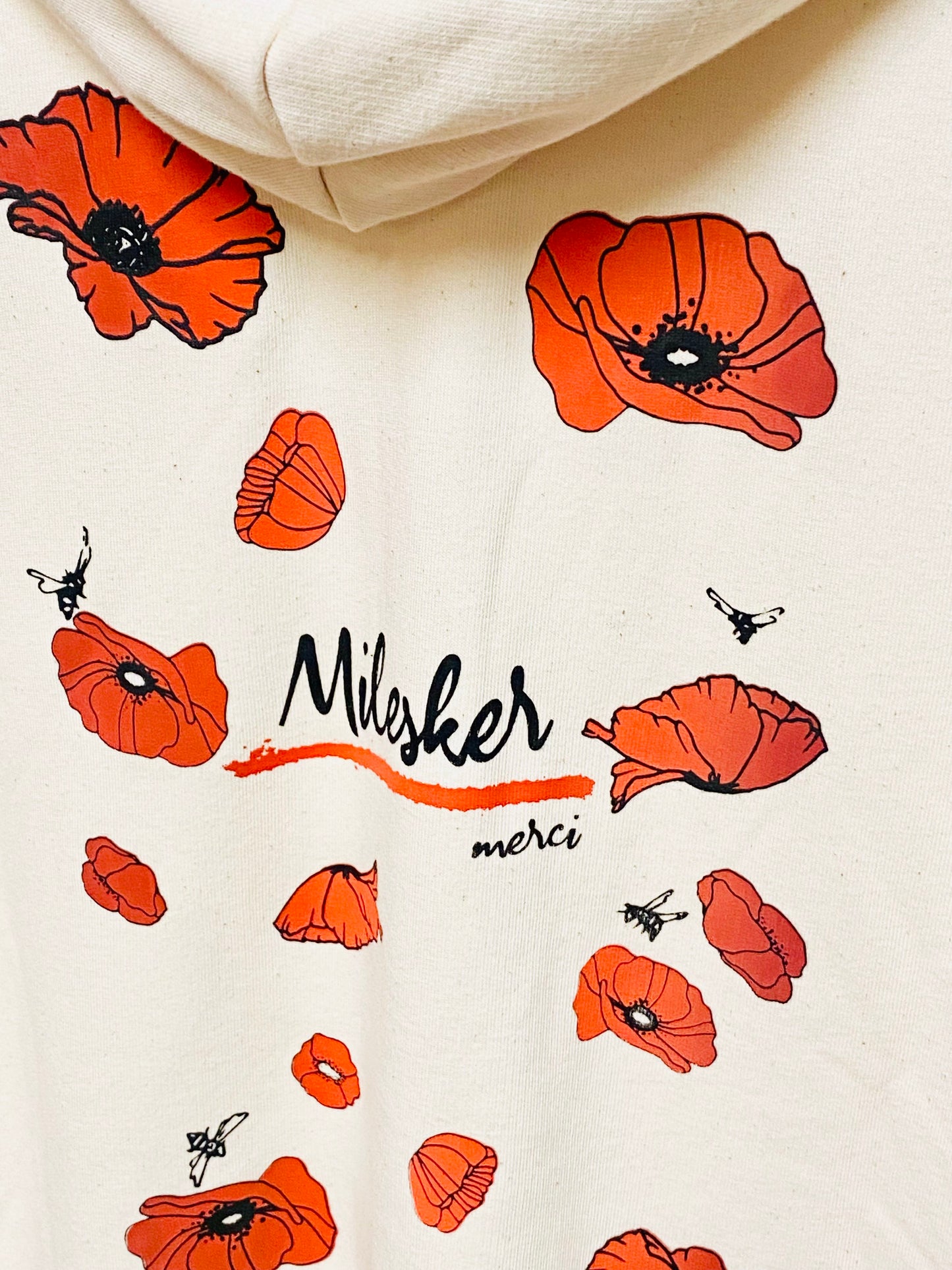 Veste sweat zippée à capuche UNISEXE - MILESKER/MERCI
