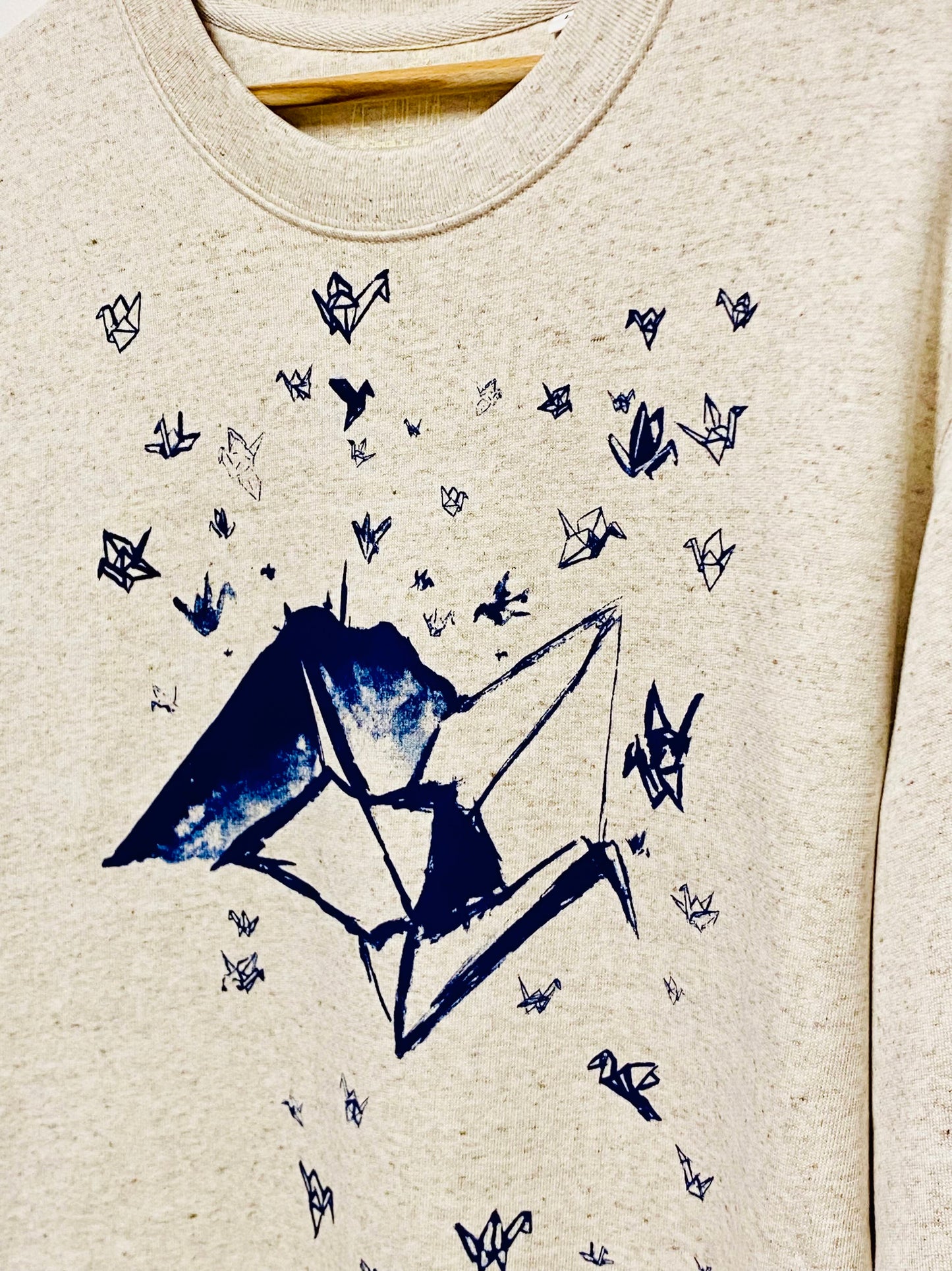Sweat col rond homme/unisexe - 1000 GRUES SUR LA RHUNE