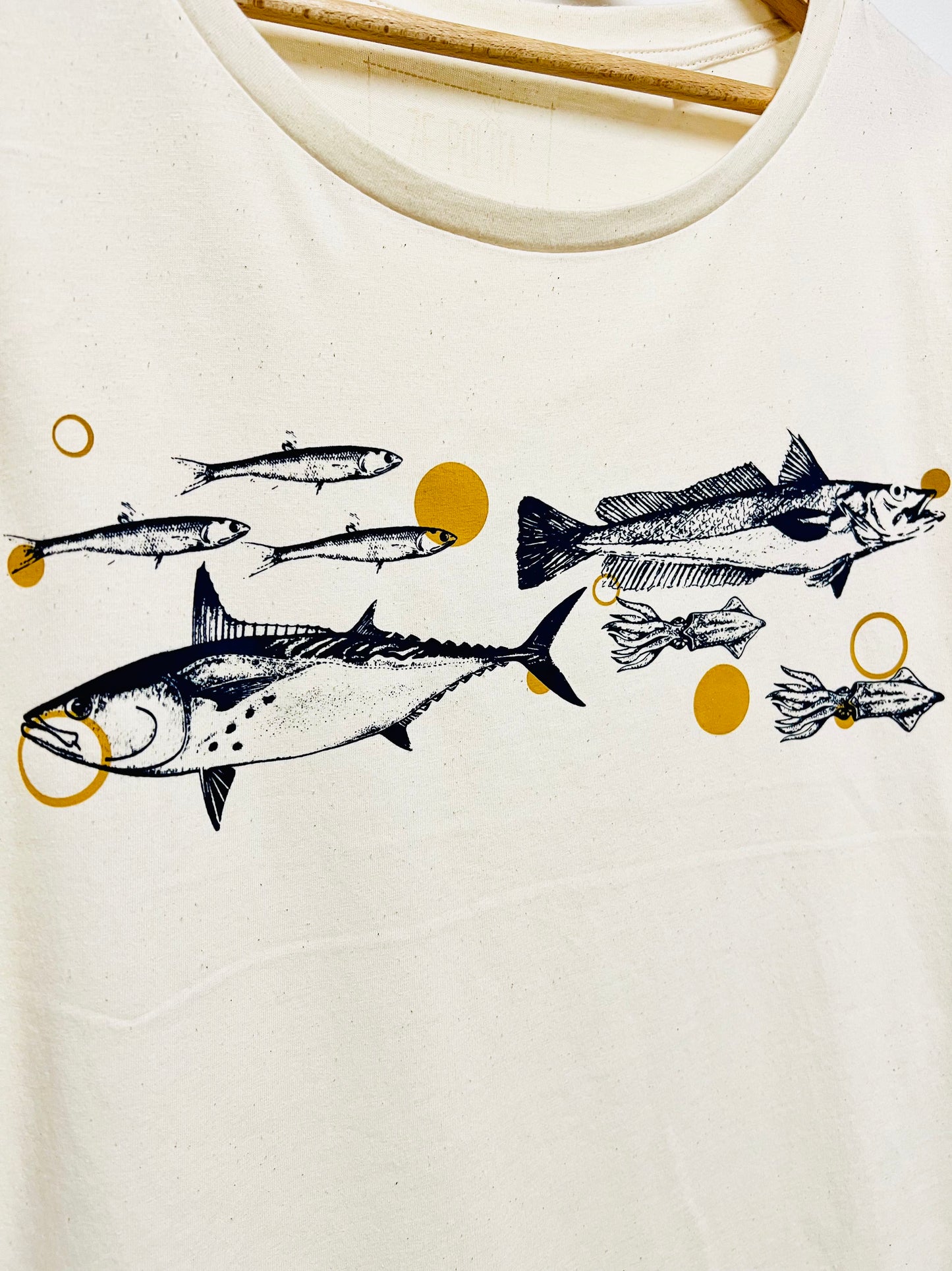 T-shirt femme col rond fluide - FRITURE DU JOUR BONJOUR