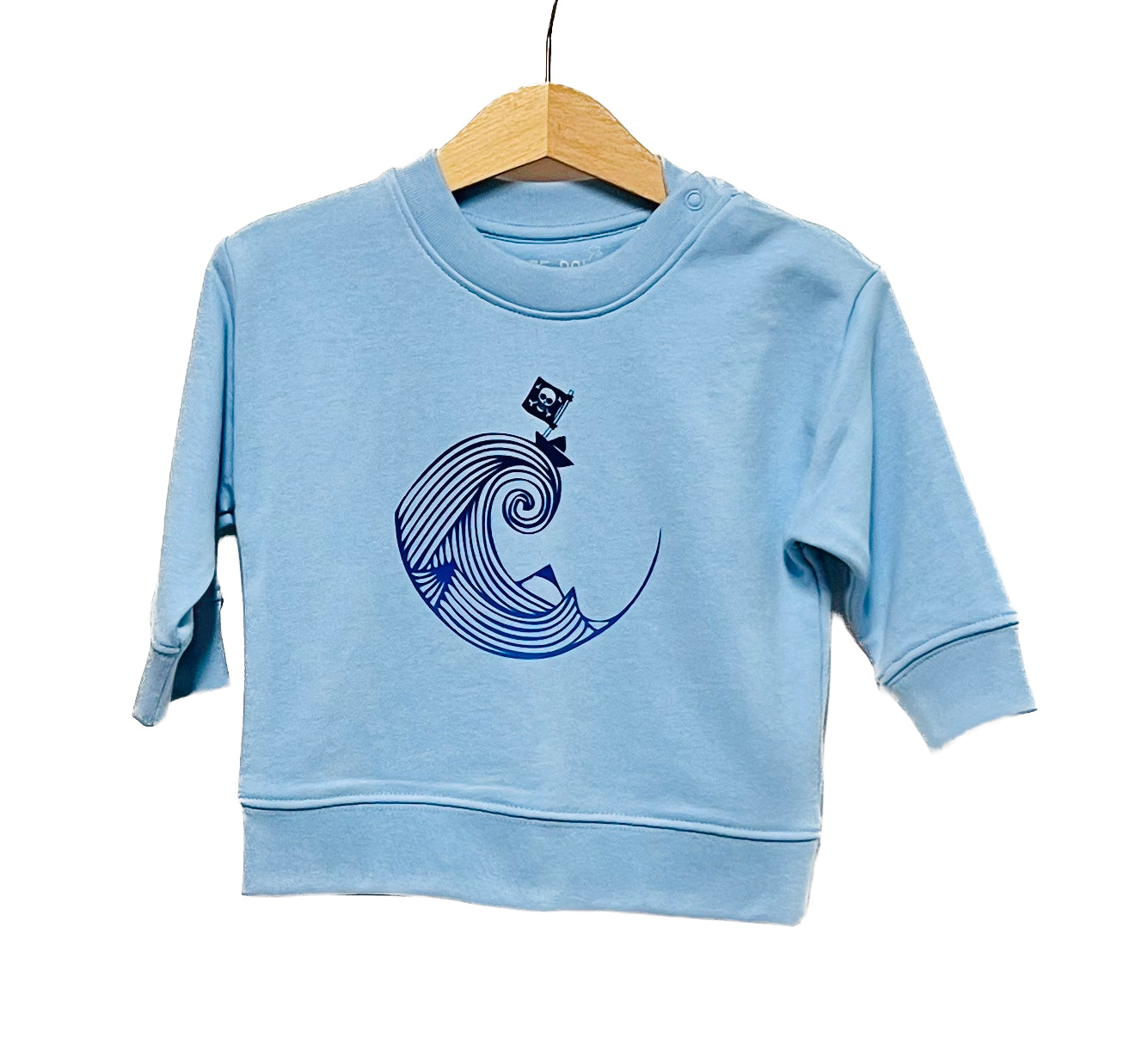 Sweat bébé col rond PIRATE DE PAPIER