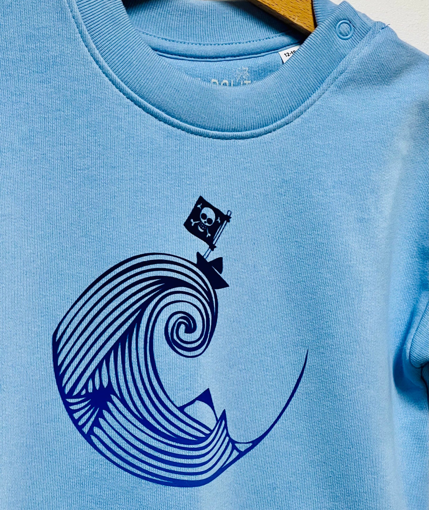 Sweat bébé col rond PIRATE DE PAPIER
