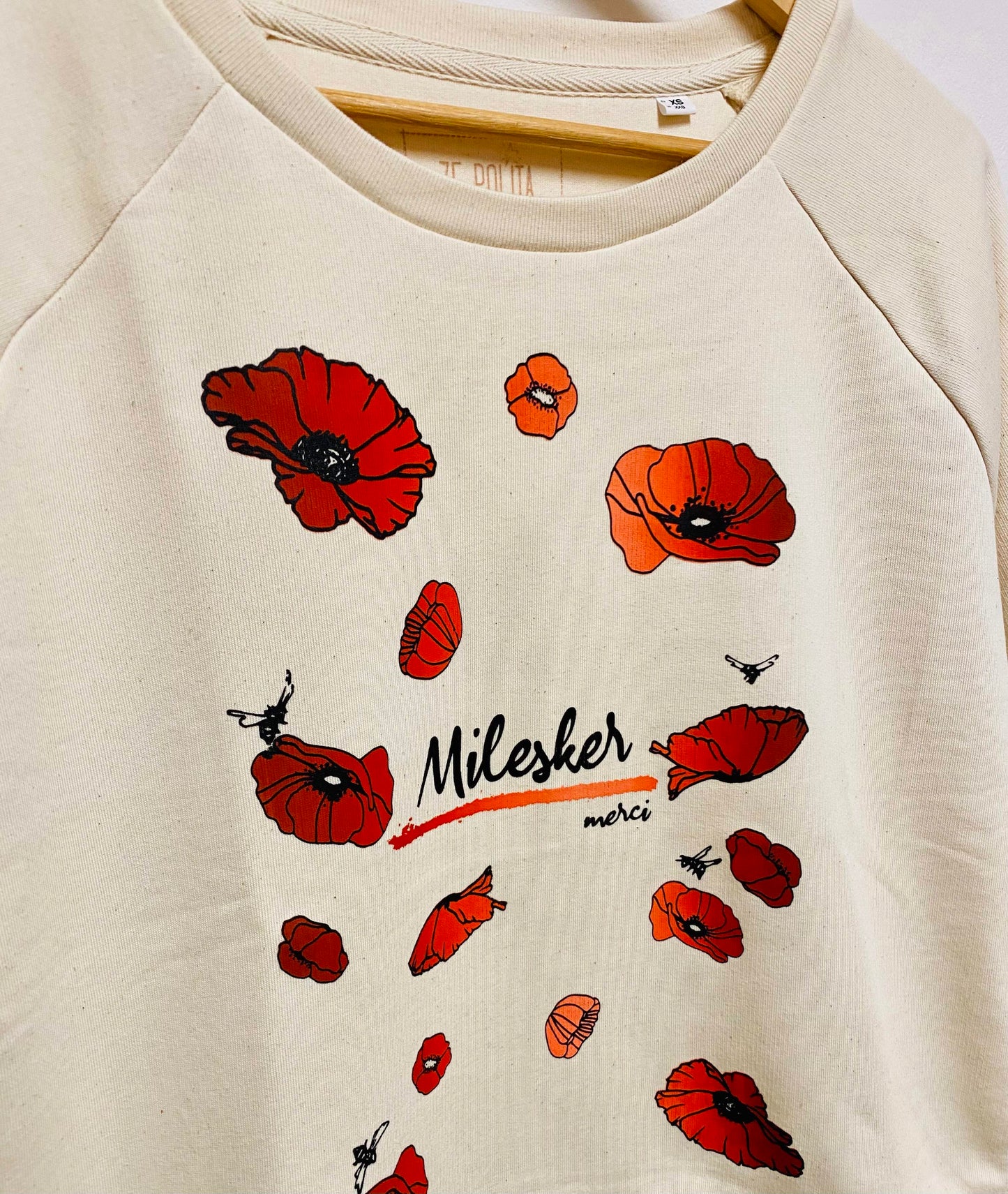 Sweat femme col bateau coupe confortable - MILESKER/MERCI