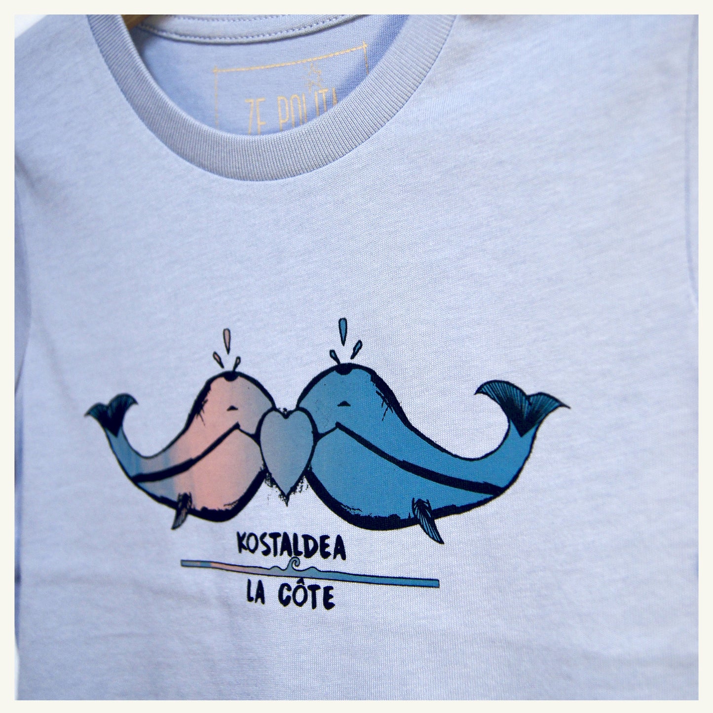 T-shirt manches courtes bébé 🖤KOSTALDEA🖤LA CÔTE🖤 >