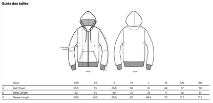 Veste Sweatshirt à capuche UNISEXE entièrement doublée SHERPA - AMALUR