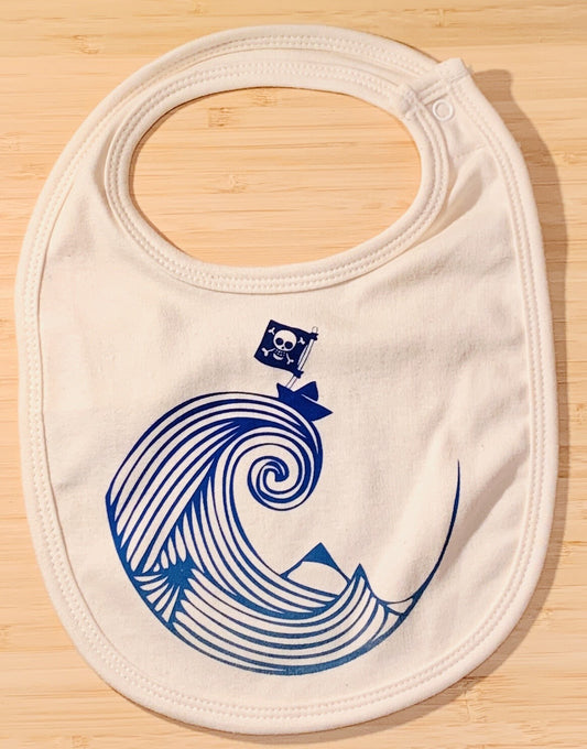PAPER PIRATE organic cotton bib