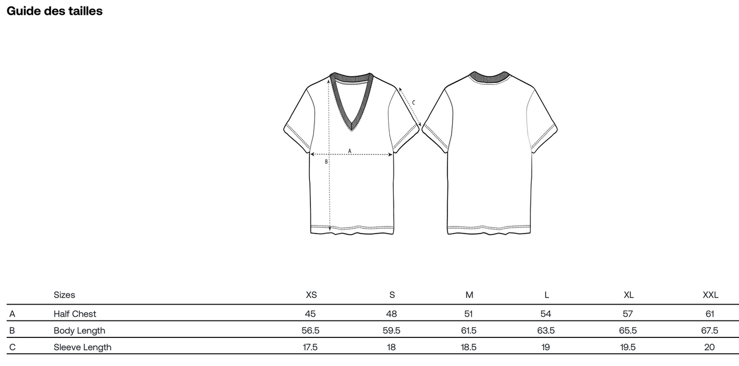 T-shirt femme col V - 1000 GRUES SUR LA RHUNE
