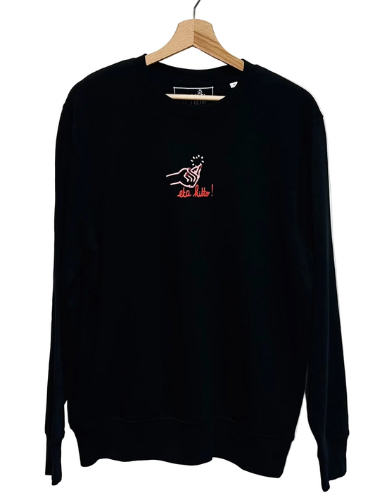 Sweat col rond unisexe - MAITASUNA ETA KITTO !