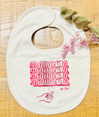 ¡Babero de algodón orgánico MAITASUNA ETA KITTO! 