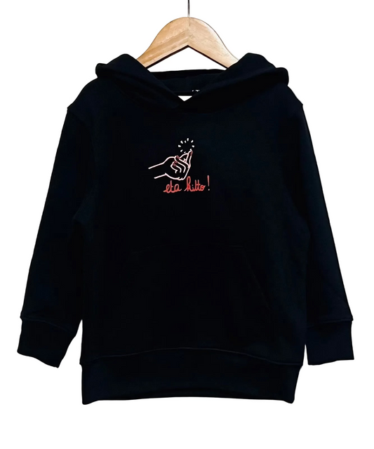 Sweat à capuche enfant - MAITASUNA ETA KITTO !