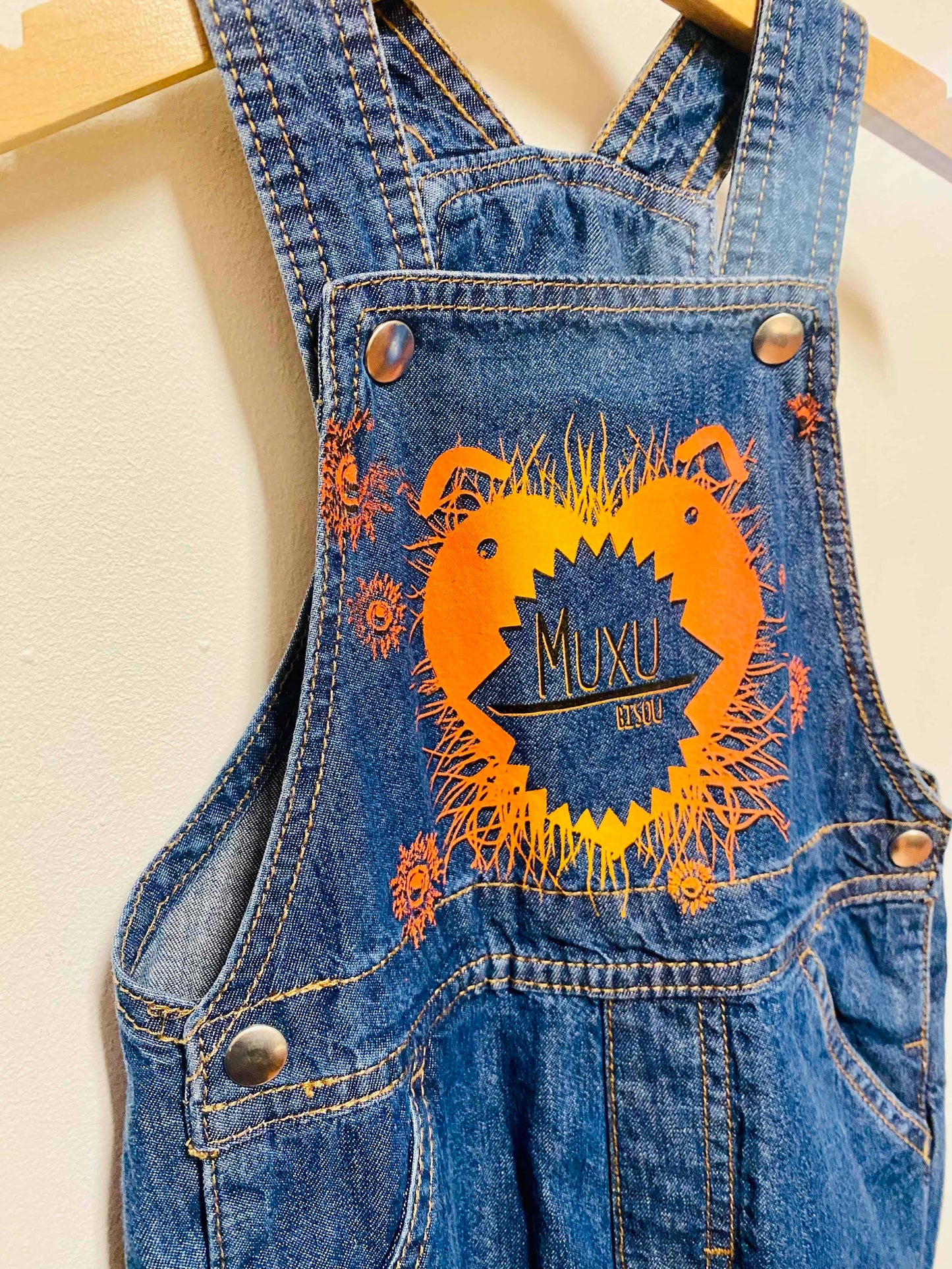 MUXU / BISOU denim overalls 