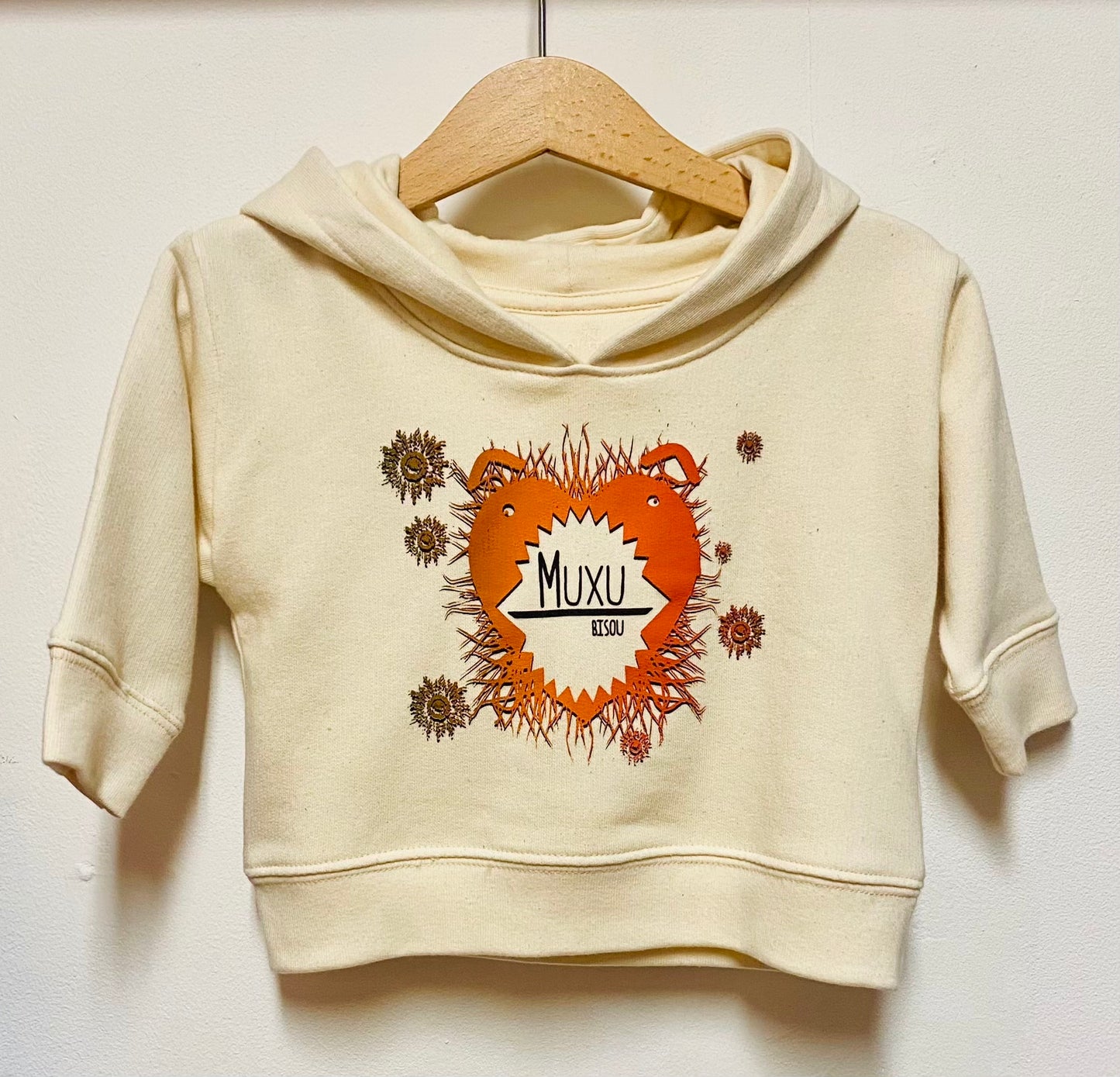 MUXU / BISOU baby hooded sweatshirt