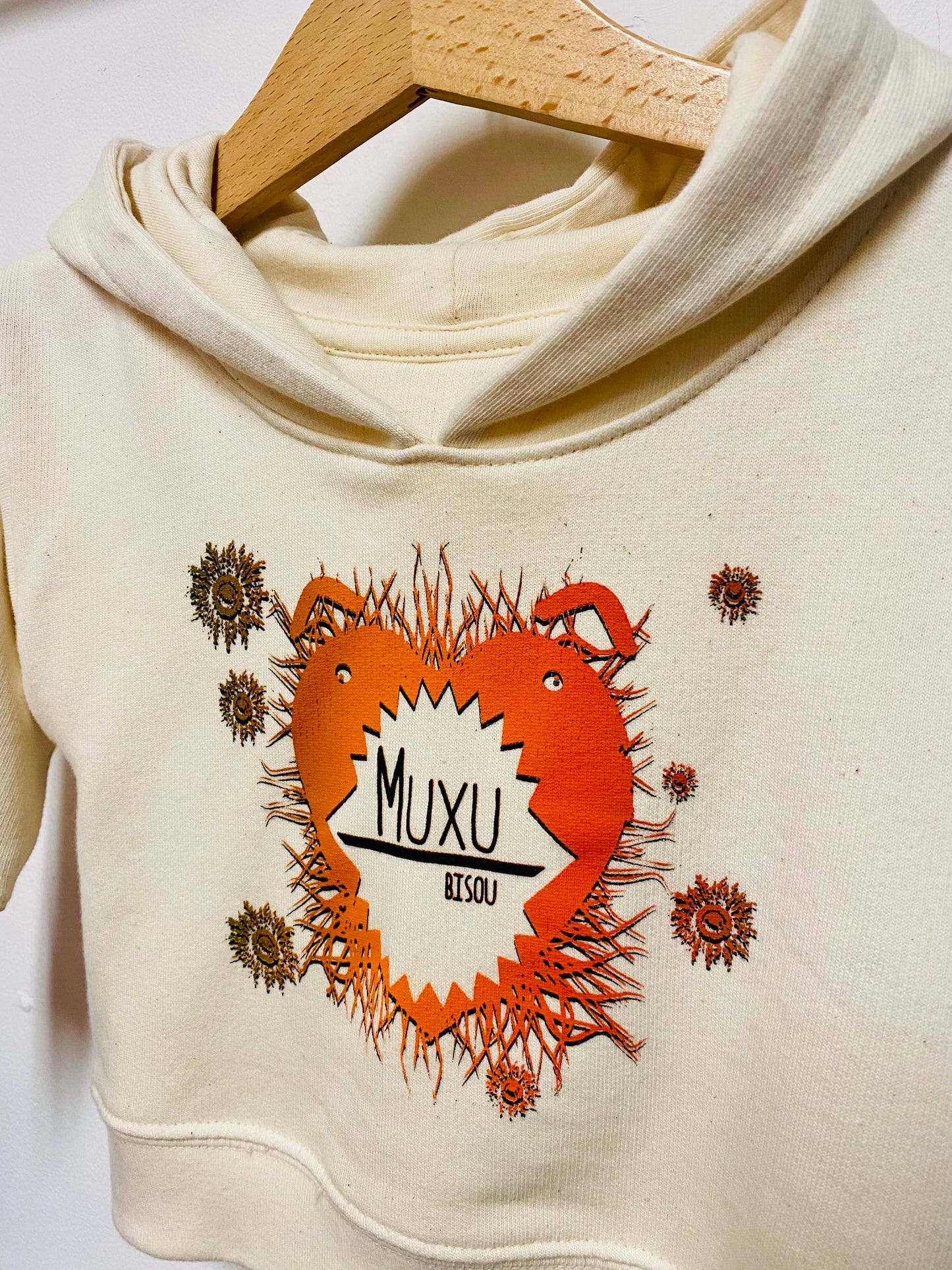 MUXU / BISOU baby hooded sweatshirt
