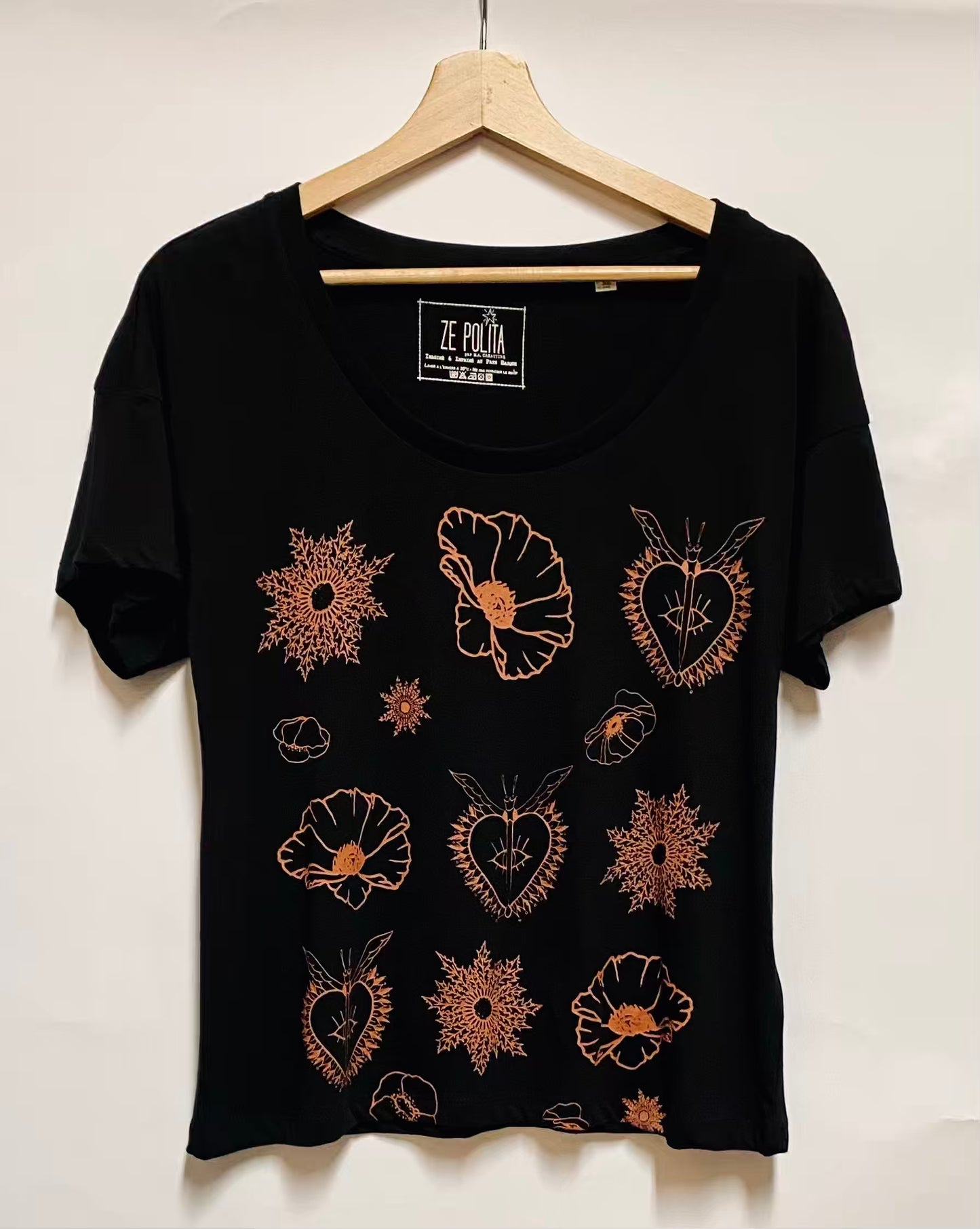 T-shirt col rond décolleté femme - GRIGRI KUTUN