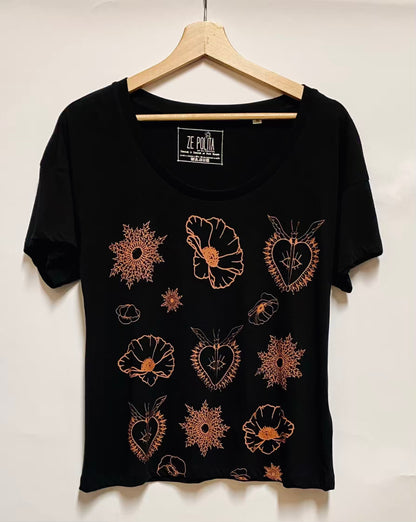T-shirt col rond décolleté femme - GRIGRI KUTUN