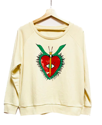 Sweat femme col bateau coupe confortable - EXVOTO