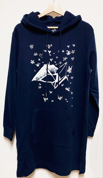 Robe sweat à capuche - 1000 GRUES SUR LA RHUNE