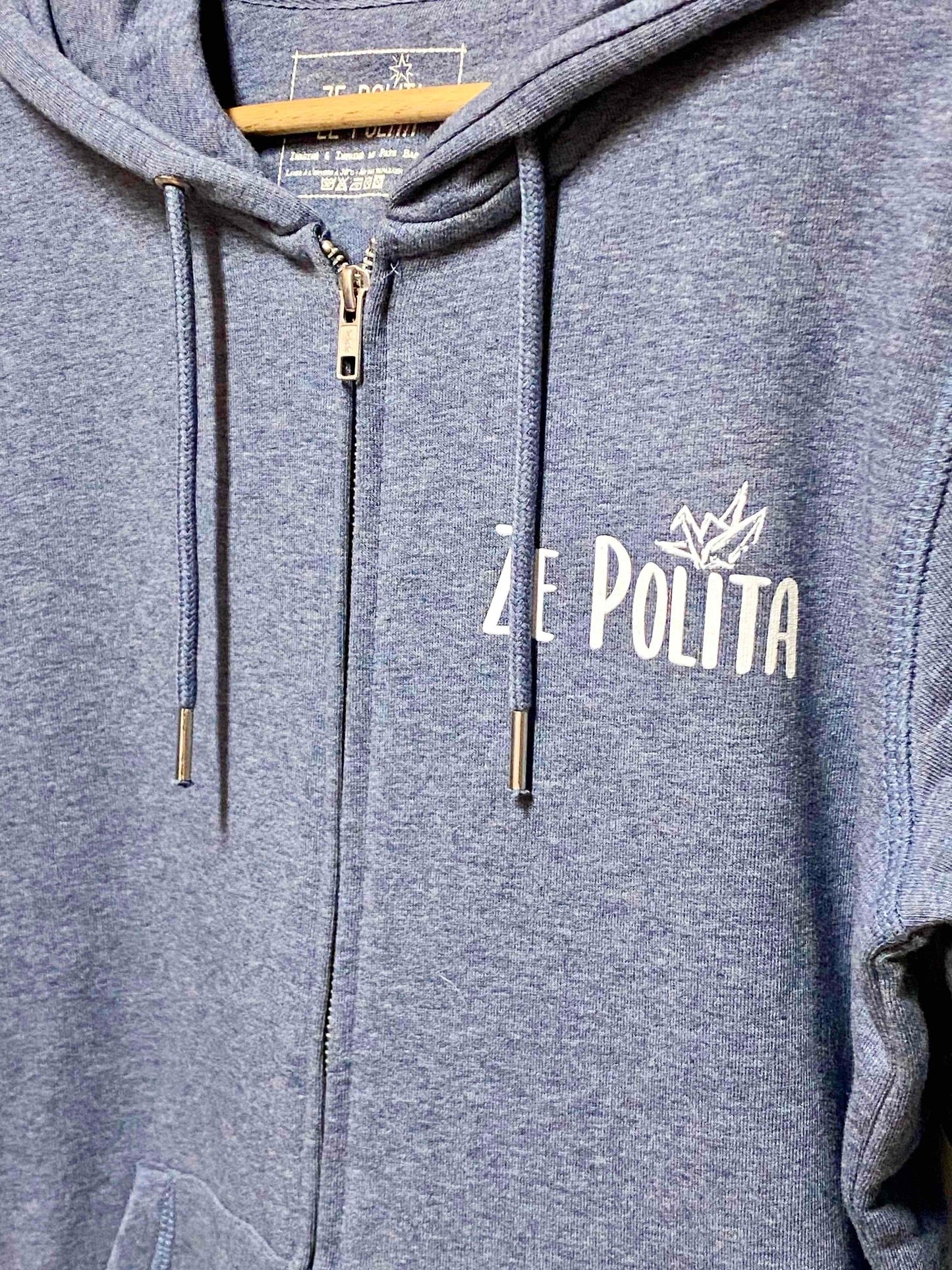 Sudadera con capucha y cremallera unisex - 1000 GRÚAS EN LA RHUNE 