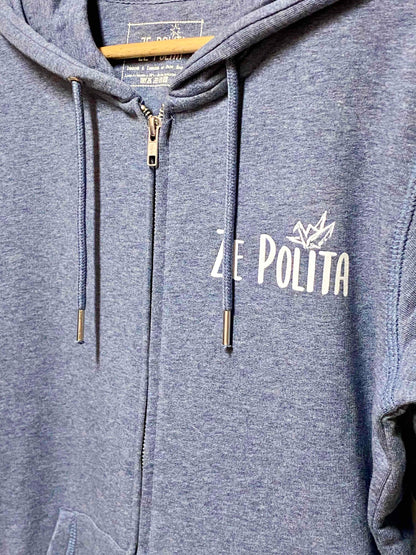 Sudadera con capucha y cremallera unisex - 1000 GRÚAS EN LA RHUNE 