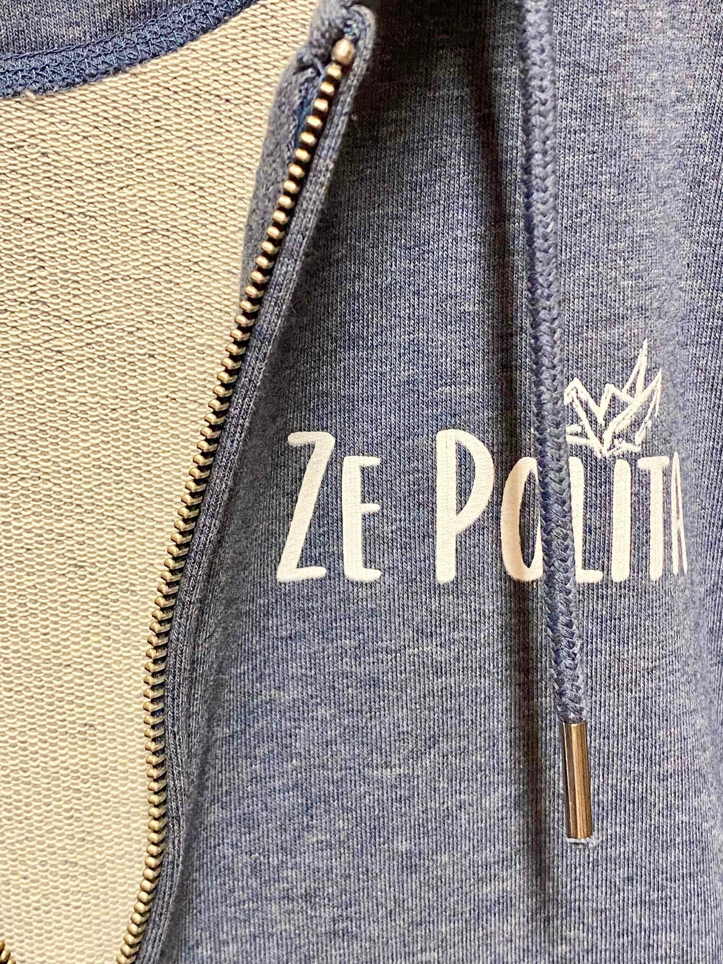Sudadera con capucha y cremallera unisex - 1000 GRÚAS EN LA RHUNE 