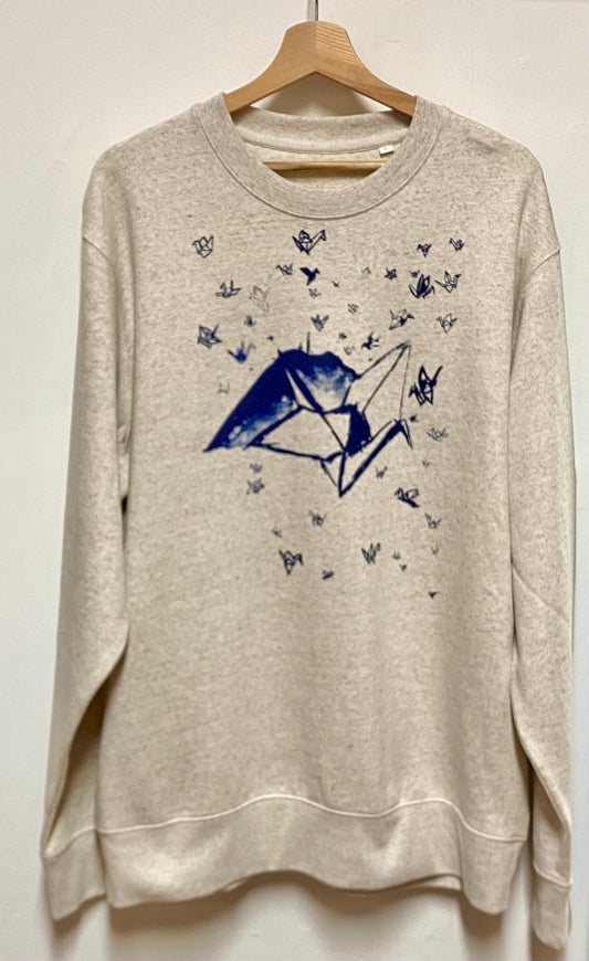 Sweat col rond homme/unisexe - 1000 GRUES SUR LA RHUNE