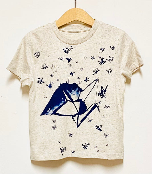 Camiseta de manga corta para niños - 1000 GRÚAS EN LA RHUNE 