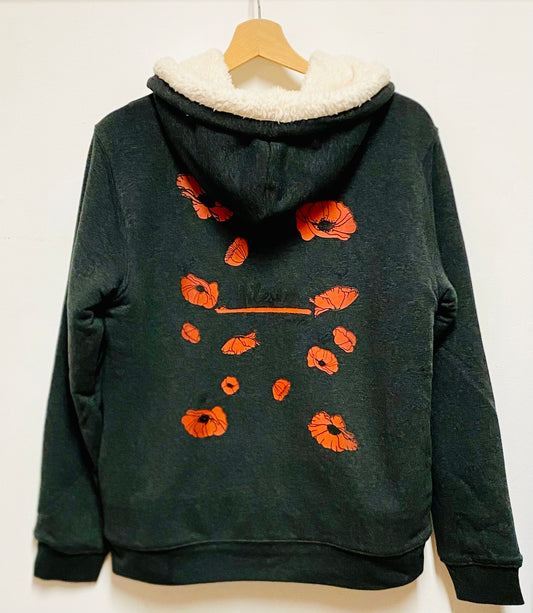 Veste Sweatshirt à capuche UNISEXE entièrement doublée SHERPA - MILESKER/MERCI