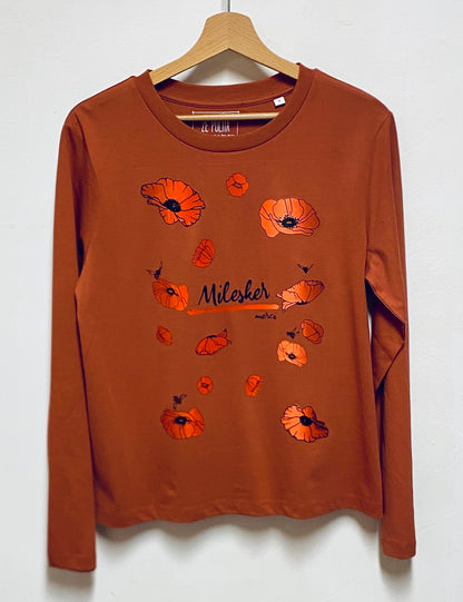 T-shirt manches longues femme - MILESKER/MERCI