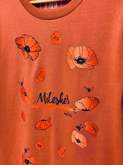 T-shirt manches longues femme - MILESKER/MERCI