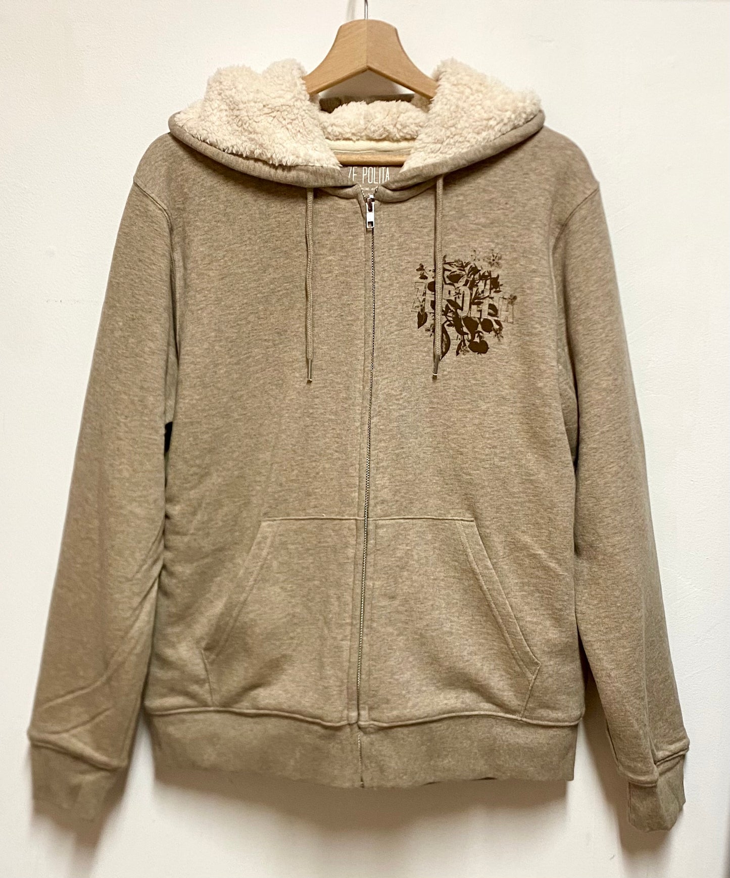 Veste Sweatshirt à capuche UNISEXE entièrement doublée SHERPA - AMALUR