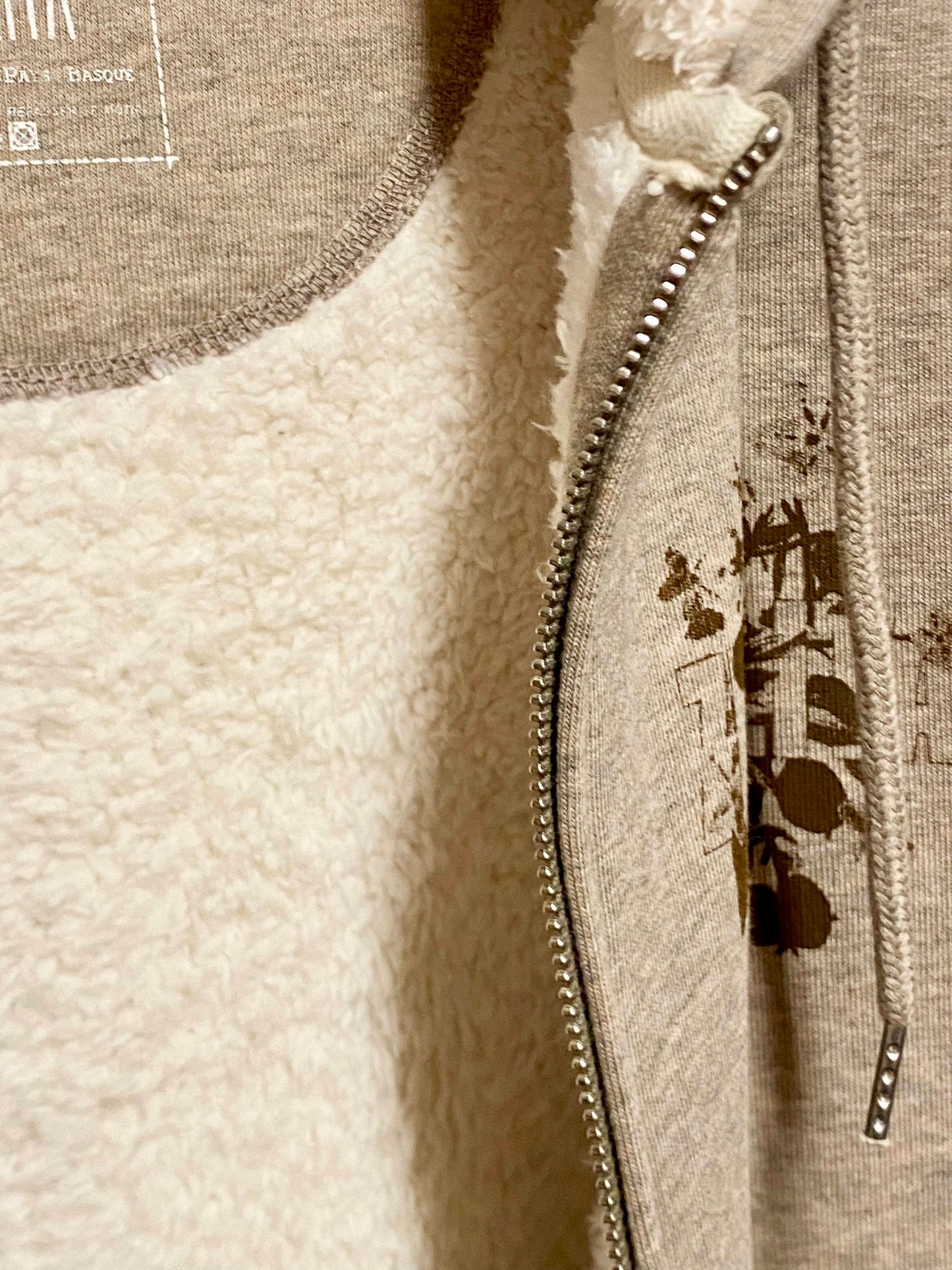 Veste Sweatshirt à capuche UNISEXE entièrement doublée SHERPA - AMALUR