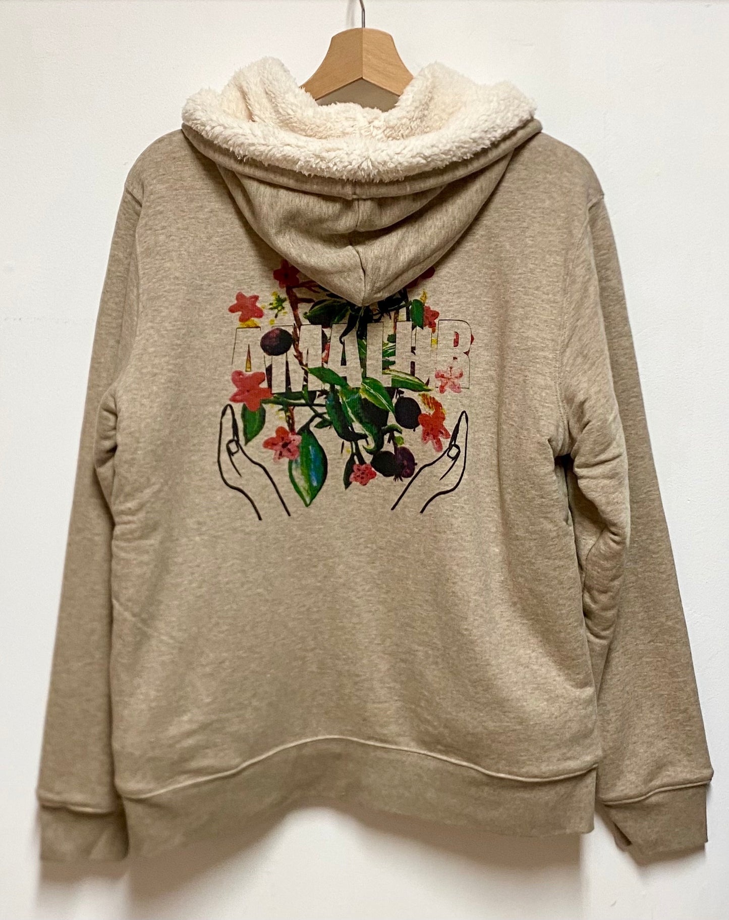Veste Sweatshirt à capuche UNISEXE entièrement doublée SHERPA - AMALUR