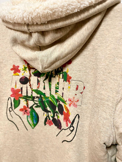 Veste Sweatshirt à capuche UNISEXE entièrement doublée SHERPA - AMALUR