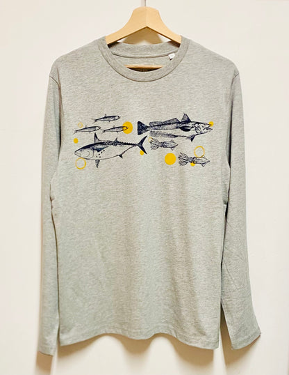 T-shirt manches longues homme/unisexe - FRITURE DU JOUR BONJOUR