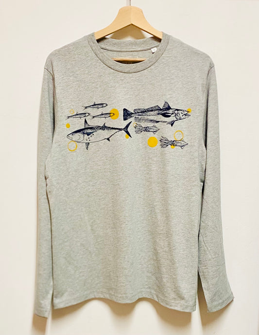 T-shirt manches longues homme/unisexe - FRITURE DU JOUR BONJOUR