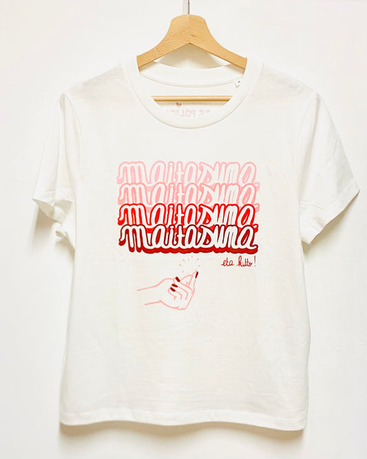 T-shirt manches courtes femme - MAITASUNA ETA KITTO !