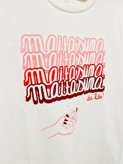 T-shirt manches courtes femme - MAITASUNA ETA KITTO !