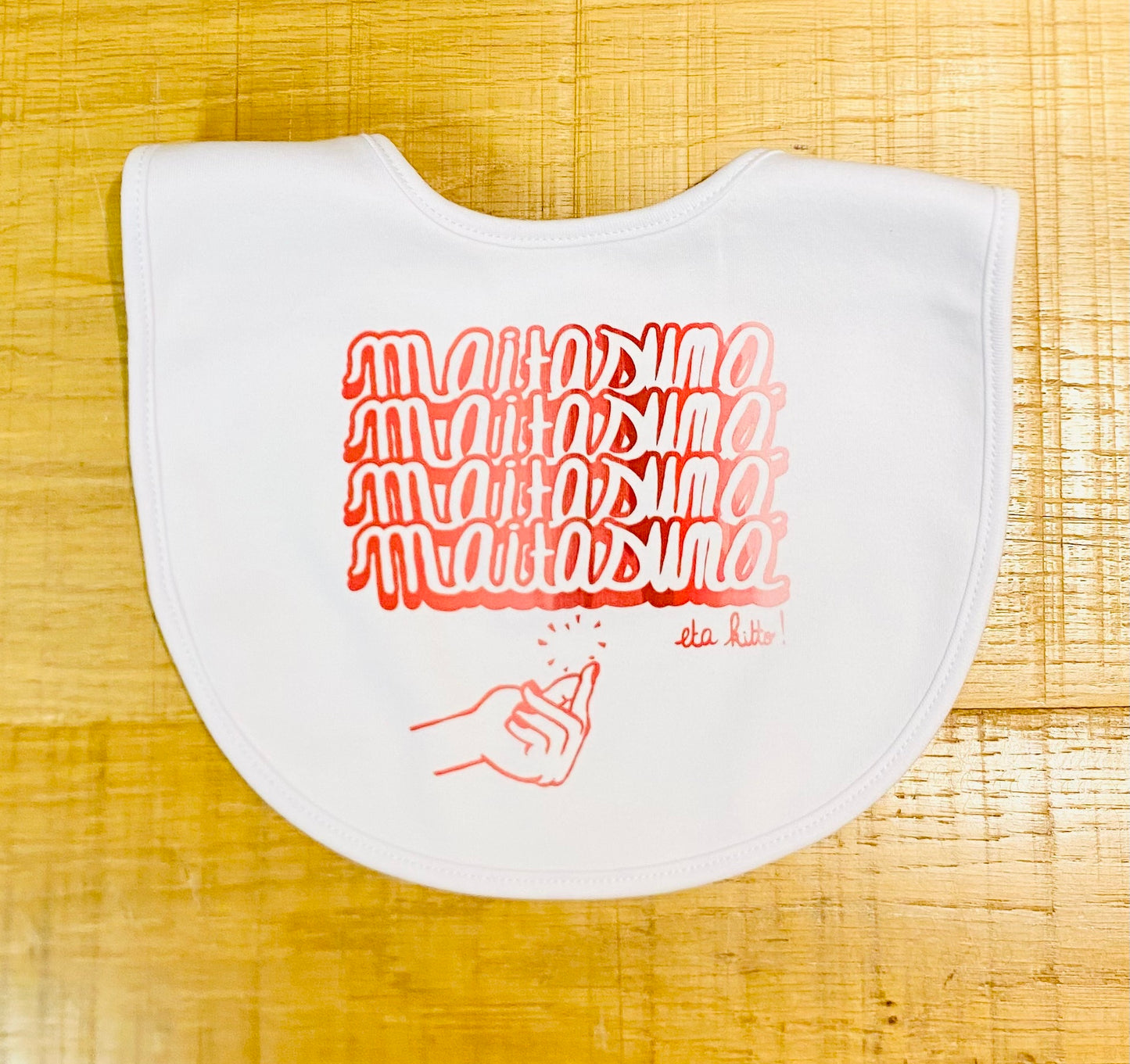 MAITASUNA ETA KITTO organic cotton bib! 