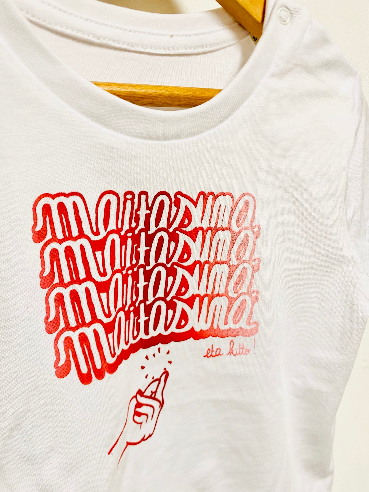 MAITASUNA ETA KITTO baby short-sleeved t-shirt! 