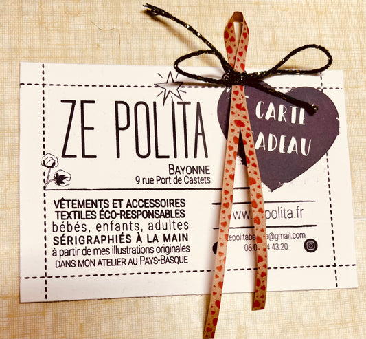 CARTE CADEAU - ZE POLITA