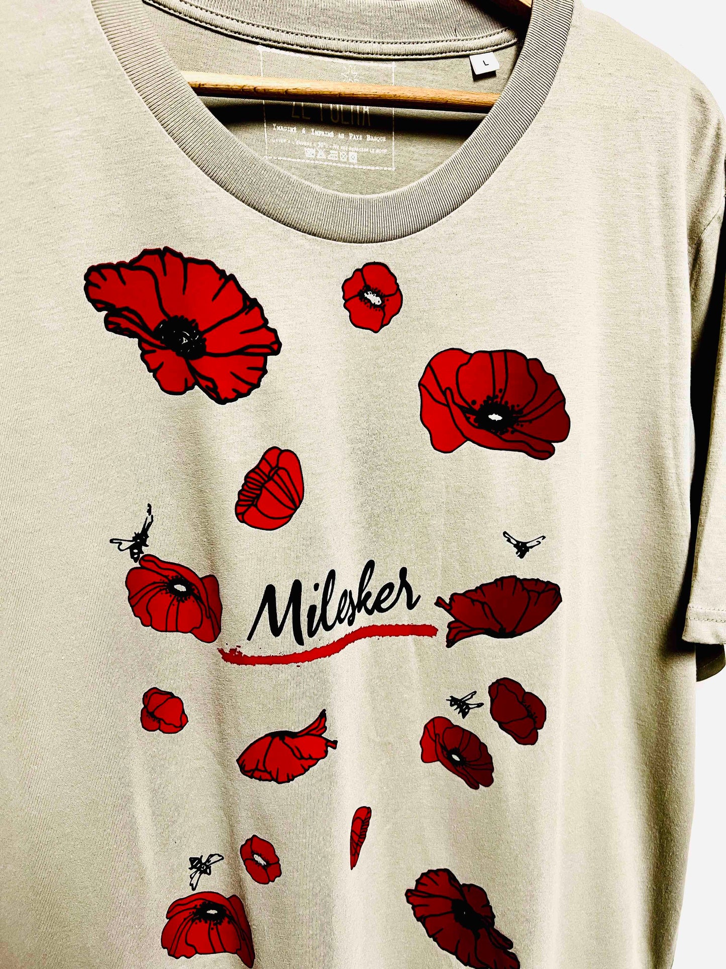Camiseta de manga corta para hombre - MILESKER/MERCI 