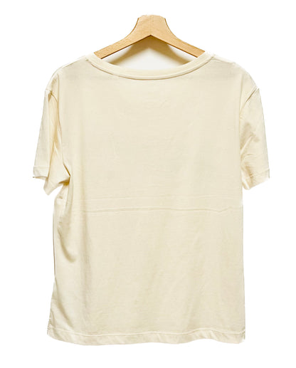 T-shirt femme col rond fluide - FRITURE DU JOUR BONJOUR