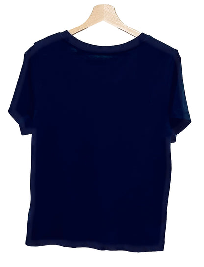 T-shirt femme col V - FRITURE DU JOUR BONJOUR