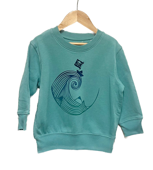 Sweat col rond enfant - PIRATE DE PAPIER
