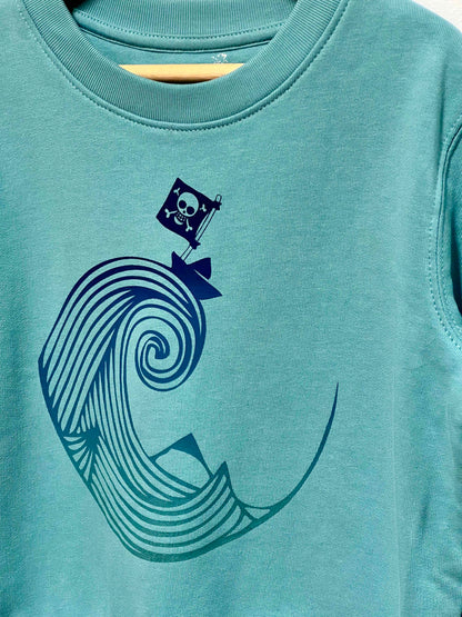Sweat col rond enfant - PIRATE DE PAPIER
