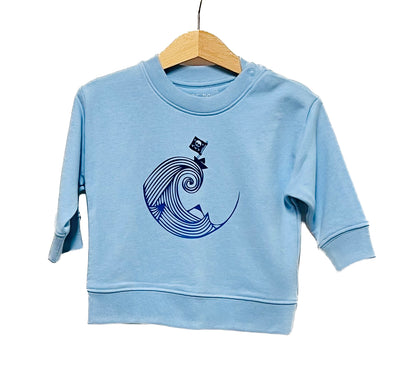 Sweat bébé col rond PIRATE DE PAPIER